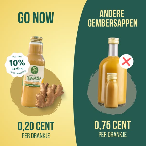 Waarom steeds meer mensen kiezen voor Go Now gembersap