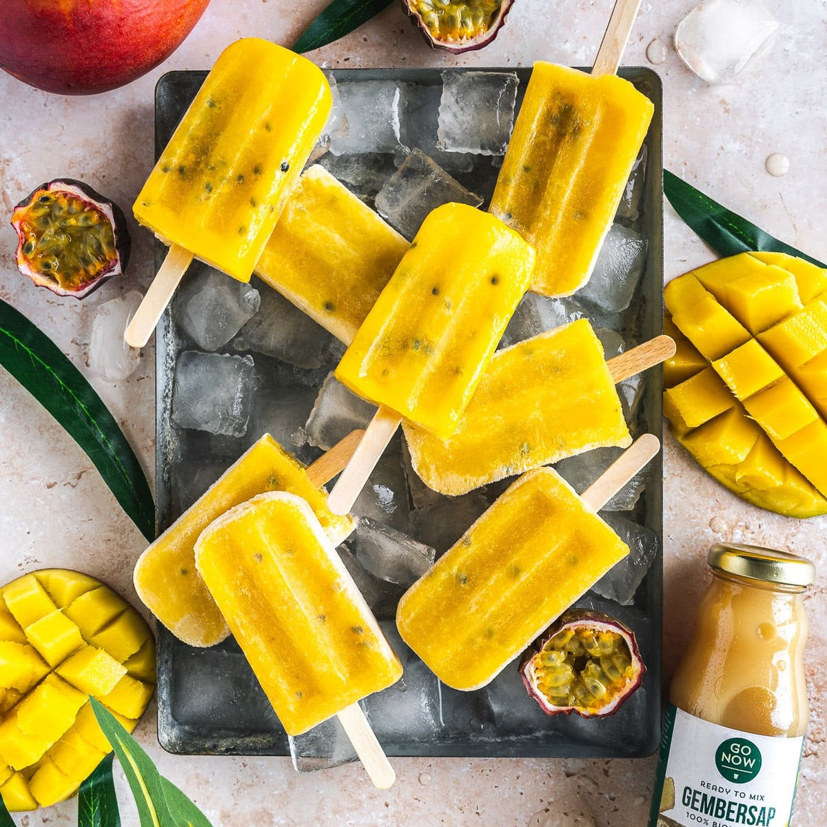 Gemberijs met Mango en Passievrucht