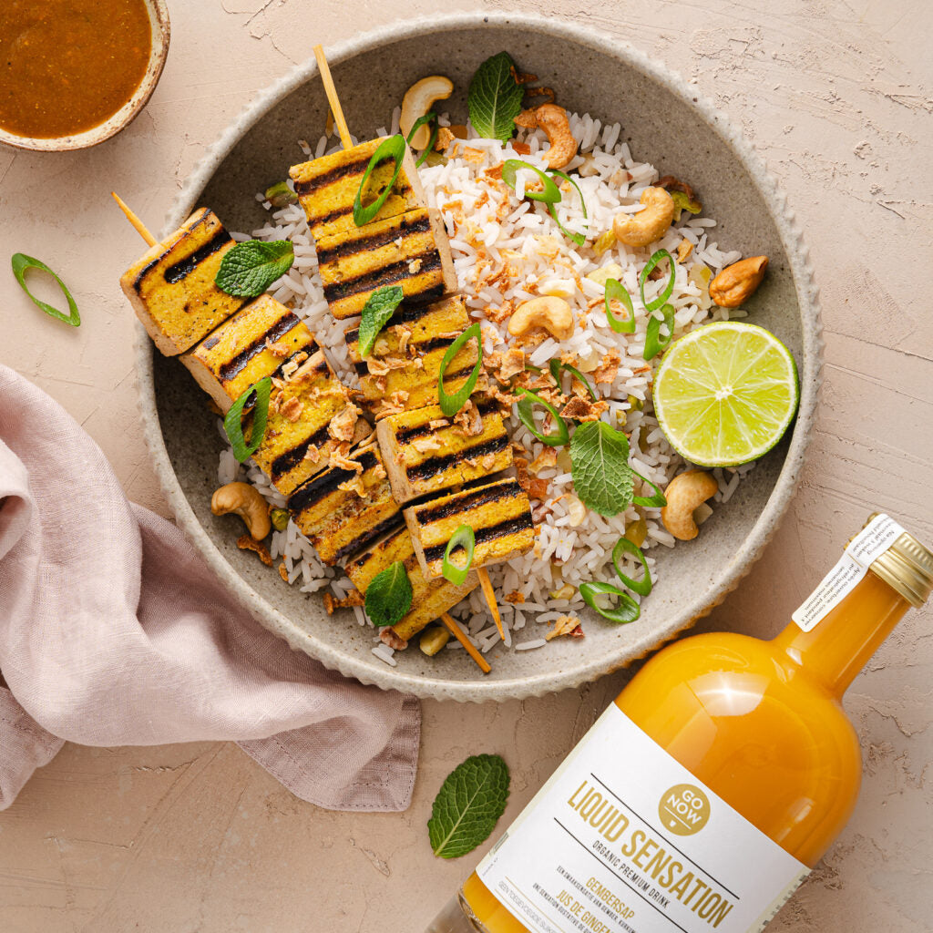 Gezonde Gemarineerde Tofu met Gember en Kurkuma!