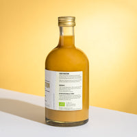 Achterkant van de fles Liquid Sensation 500ml met ingrediënten en voedingswaarden