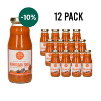 12-pack Kurkuma Shot 200ml: twaalf flesjes met pack-voordeel