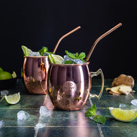 Moscow Mule recept met de koperkleurige Go Now beker